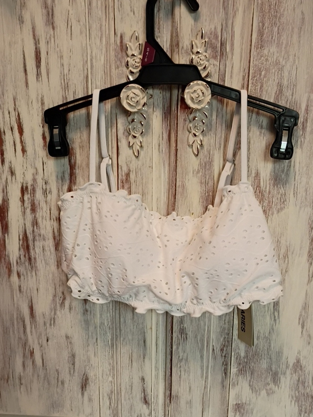 No Boundaries White Swimsuit  Top